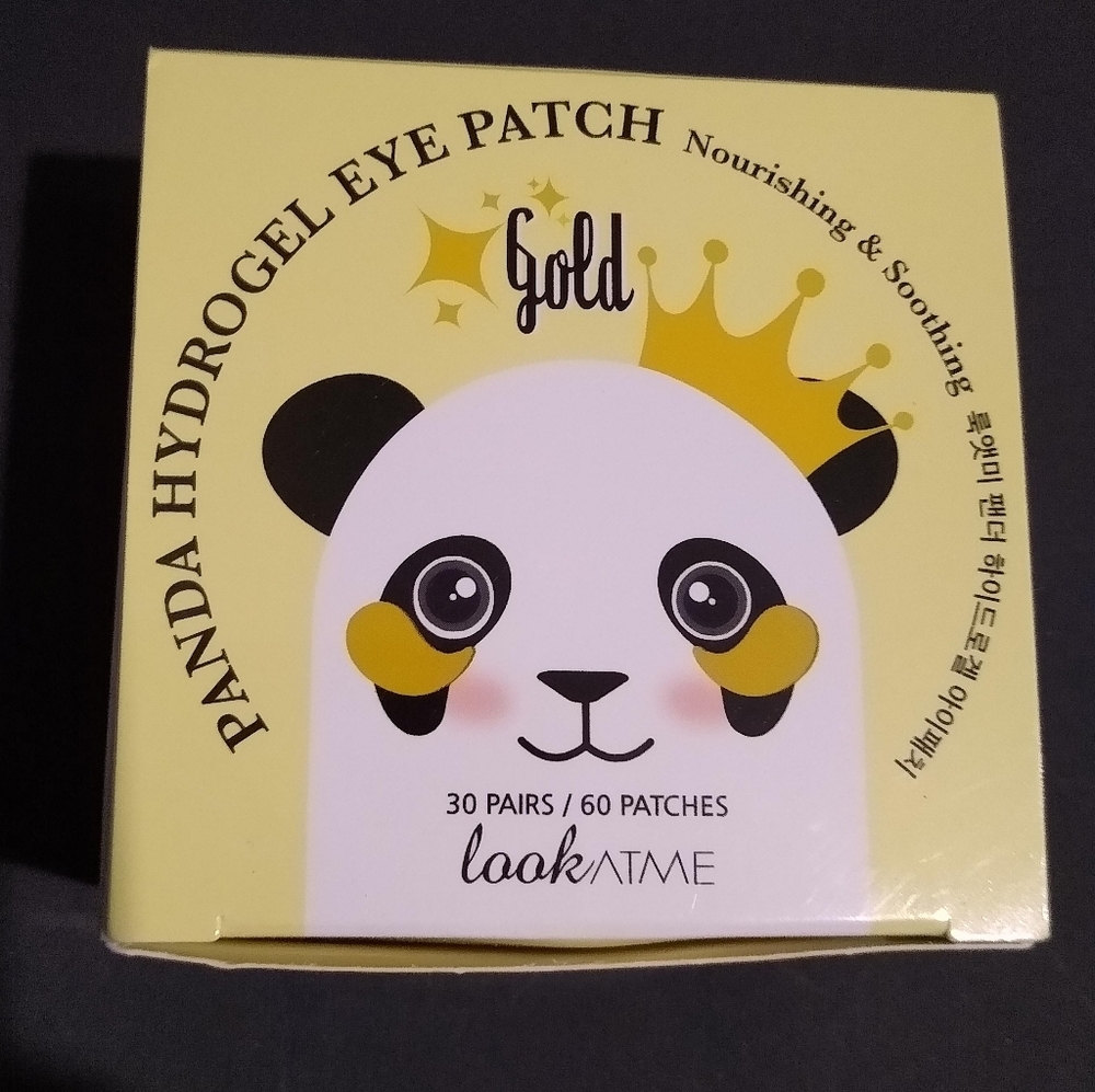 Lookatme brand panda hydrogel gokd eye patches